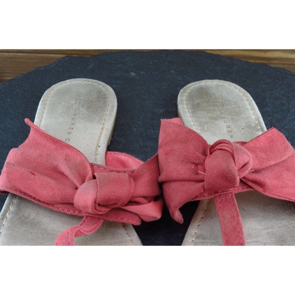 Lauren Conrad Sz 7-8 M Pink Flip Flop Synthetic‎ Women Sandals 73277 - Picture 3 of 7
